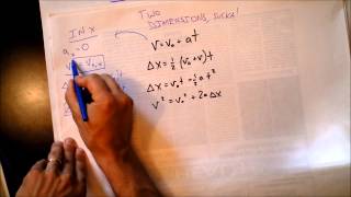 Kinematic Equations in x and y for Projectile Motion | Doc Physics