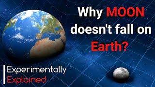 Why Moon doesn't fall on Earth? Orbit Of Moon Explained By General Theory Of Relativity|| Spacetime