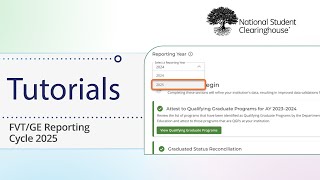 FVT/GE Reporting Cycle 2025
