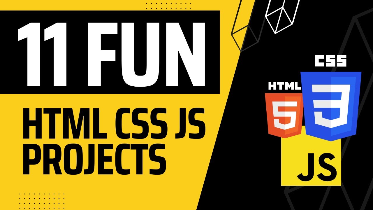 HTML CSS JavaScript Projects - YouTube