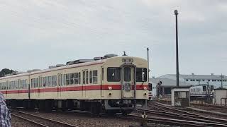 水海道車両基地公開イベント臨時列車 水海道駅行き発車 2019.11.3