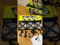 corsair icue link qx120 rgb fans unboxing 🤩