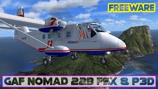 GAF Nomad 22B FSX \u0026 P3D Freeware Plane Details \u0026 Download | PC 4K