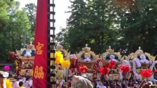 播州秋祭り 2016 正八幡神社 宵宮5台練り