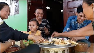 ต้มหน่อไม้จ้ำแจ่ว กินข้าวแลงกับสองเขย | ແນວແຊບບ້ານນາ ຈ້ຳປາແດກຈົນໜອນວິນ