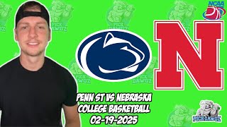 Penn State vs Nebraska 2/19/25 Free College Basketball Picks and Predictions | NCAAB Pick