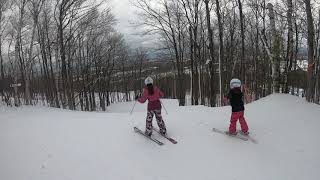 Going down our favorite run at Osler Ski Club