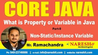 What is Property or Variable in Java Part 9 | Core Java Tutorial | Mr. Ramachandra