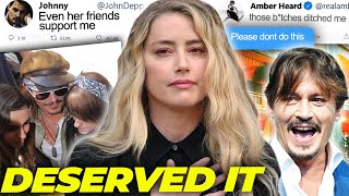 Amber Heard's Friends Turn Against Her And Choose Johnny’s Side…