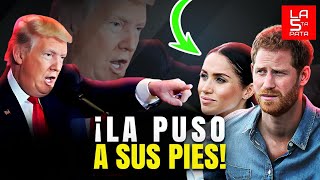 ¡Trump Se Venga De La Esposa Del Príncipe Harry! Meghan Markle Obligada A Callar!