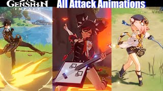 Genshin Impact - All Characters Attack Animations & Special Skills (Updated 4k Ultra HD)