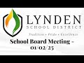 school board meeting 01 02 25