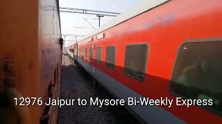 12976||Jaipur to Mysore Express| overtaking 07655 Guntakal to Tirupati special express at Garledinne