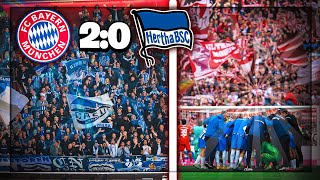 LAUTE AUSWÄRTSFANS & Meister FCB? | Bayern Hertha 2:0 Stadion Vlog Hertha BSC Bundesliga VLOG
