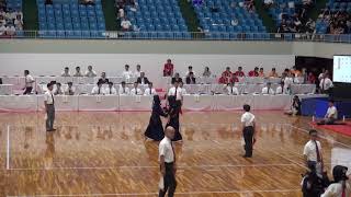 2019年IH 剣道 女子 個人 3回戦  靍田杏実（済美 愛媛）VS 中村日南（三養基高校 佐賀）