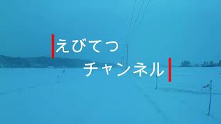 雪が積もりましたねぇ～　今日もコツコツ朝散歩。　えびてつチャンネル