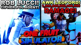 Becoming Rob Lucci (Awk Leopard Fruit!) In Roblox One Fruit... Here's What Happened!