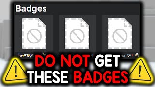 Roblox Will BAN YOU For These Badges...