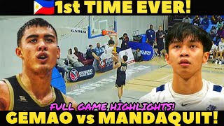 FIRST EVER MATCH-UP ANDY GEMAO vs JJ MANDAQUIT FULL GAME HIGHLIGH! GILAS PRESENT PG vs FUTURE PG!