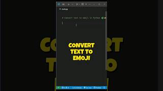 Convert Text to Emoji in Python #shorts #python