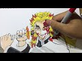 【鬼滅の刃】無限列車編！「煉獄杏寿郎」を描いてみた【コピック】【摸写】【rengoku kyojuro kimetsu no yaiba】