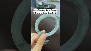 Blue Watery Jade Bangles #jewellery #earrings #ring #necklace #pendant #ruby #sapphire #aquamarine