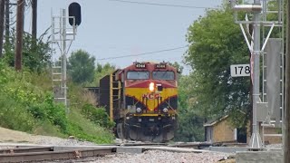 CPKC 251 meets 260 at LeClaire, IA September 19, 2023