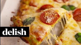 Broccoli Crust Pizza | Delish