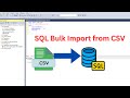 How to Bulk Insert CSV Data into SQL Server Database Table | Step-by-Step Tutorial
