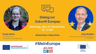 #Mein Europa - Dialog mit Paula Gehrs und Jörg Wojahn