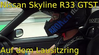 Nissan Skyline R33 GTST: Auf dem Lausitzring beim Reisbrennen 2023 - Freies Fahren