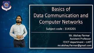 DCN Unit1_Lec2 : Use of Data Communication and computer Networks