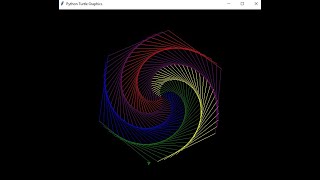 Python program to draw hexagon with Turtle #shorts