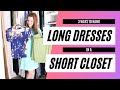 3 Ways to Hang a Long Dress in a Short Closet #shorts