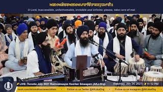 011 Toronto July 2021 - Raensabaayee Keertan - Bhai Rajbir Singh Jee Amritsar