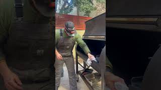 Season your 94 Gallon Smoker - with Rolling Bones