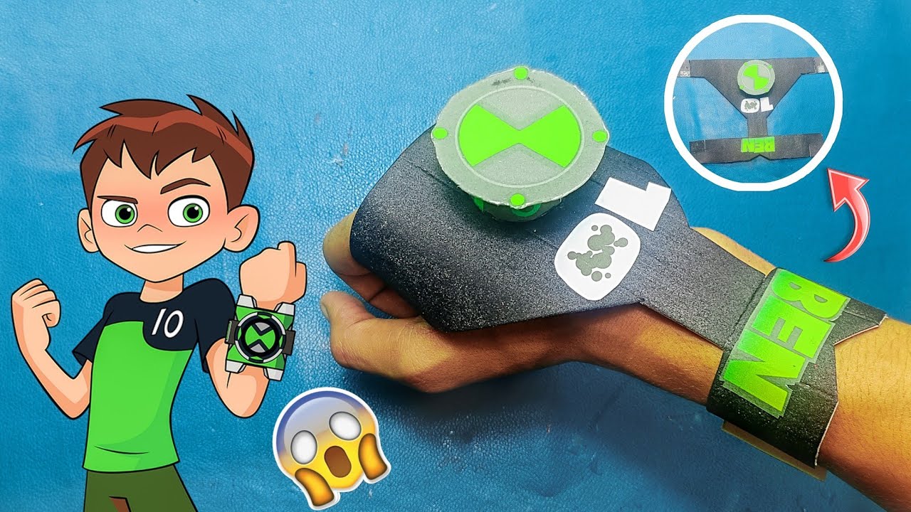 How To Make Ben 10 Omnitrix Watch With Paper At Hom | Ben 10 Watch With ...