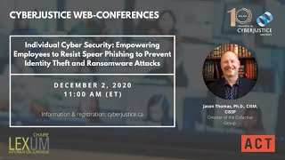 Web-conférence | Individual Cyber Security: Empowering Employees to Resist Spear Phishing (...)