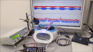 メガヘルツの超音波洗浄器実験（水槽の表面改質処理効果による超音波伝搬制御技術）