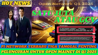 PI NETWORK TERBARU || TIGA TANGGAL PENTING UNTUK OPEN MAINET DI Q1 2025