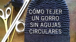 Cómo tejer un gorro caído unisex con dos agujas/palillos