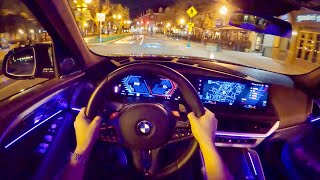 2023 BMW XM - POV Driving Impressions (Night Drive)