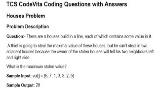 TCS CodeVita Python Coding Question *House Problem* Answer #tcscodevita #tcs #python #coding