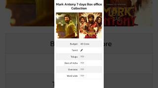 Mark Antony Collection day 7 movie Box office new release #latest #bgm #sjsurya #moviecollections