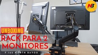 🔥RACK para DOBLE MONITOR F-160 | NORTH BAYOU 【UNBOXING】✅