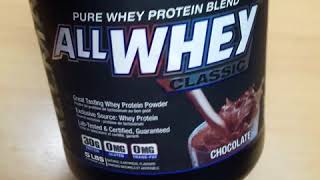 Allmax All Whey classic unboxing