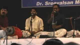 Mridangam Vidwan Sri. Killikurussimangalam Ram Mohan with Dr. Sreevalsan Menon