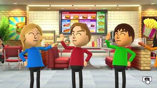 Wii Party U Feed Mii gameplay 🎵 (Eng Sub, Play movies) Guest E, Guest B, Guest C, Guest D  🎵🎵