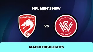 NPL Men's NSW Round 25 Highlights – St George City v WSW