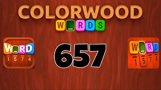 COLORWOOD WORDS Cryptogram level 657